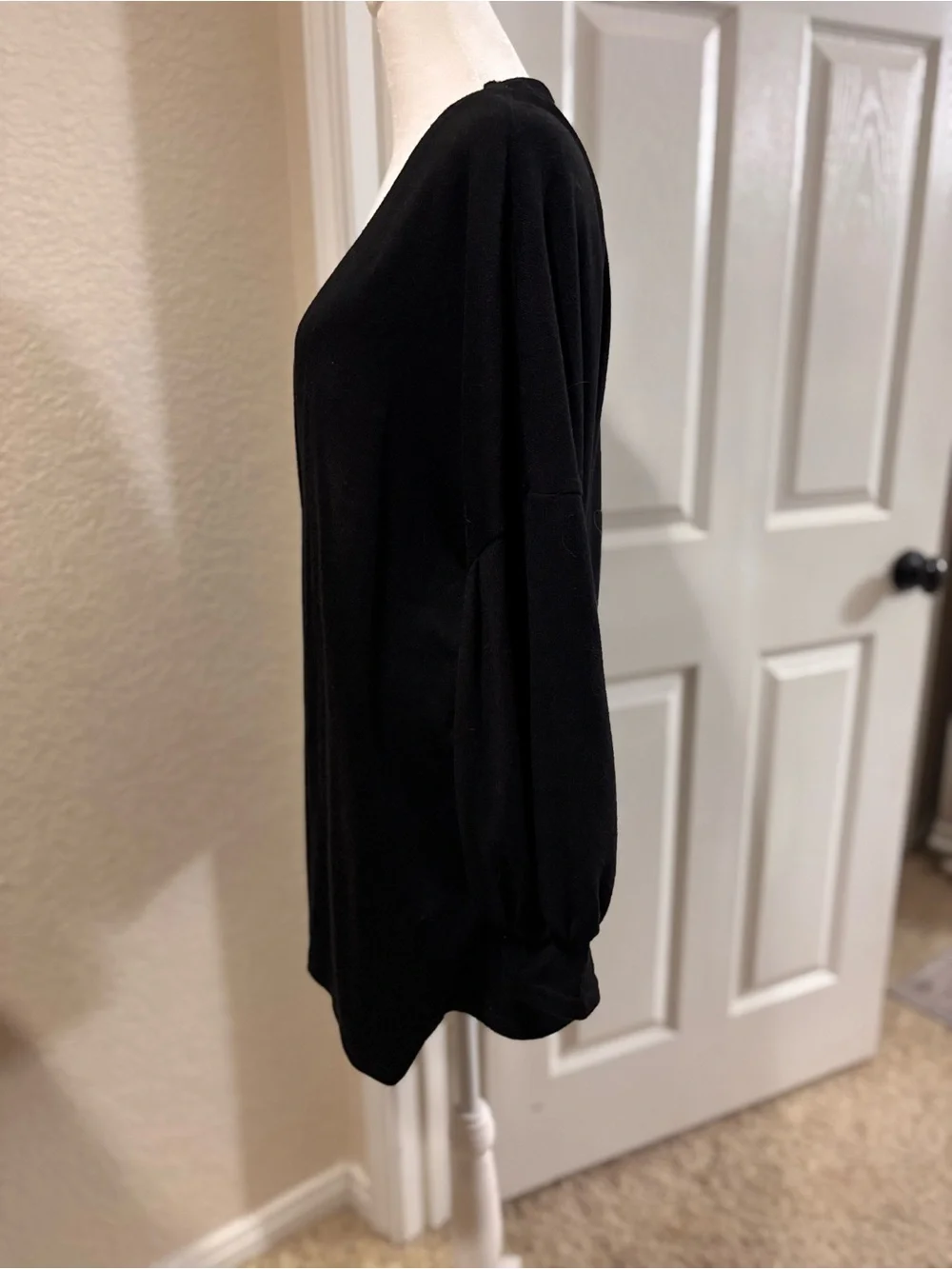 Open-Front Black Women's Cardigan Sweater